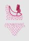 Pink ruffle bikini in stretchy fabric_1