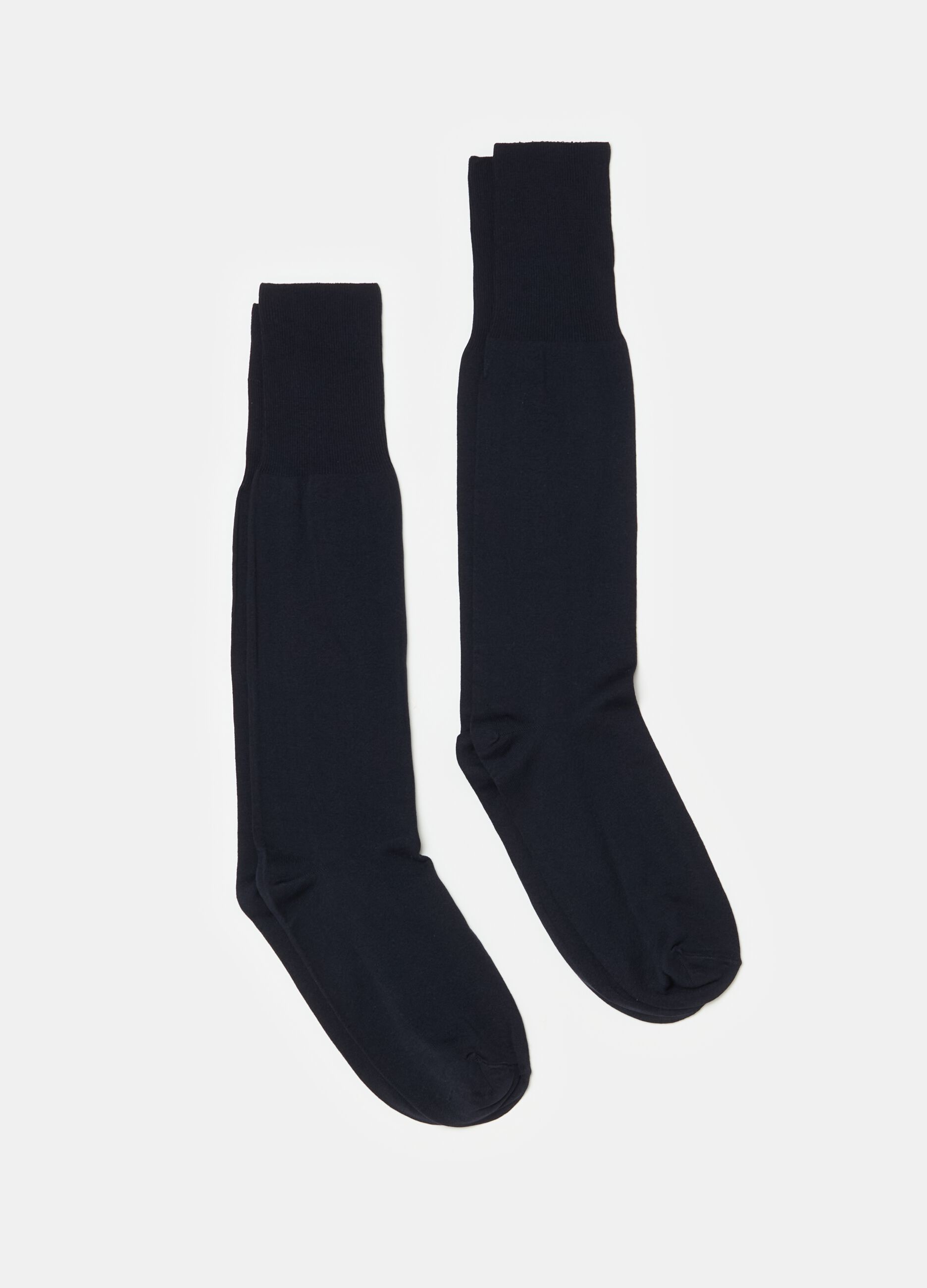 Two-pair pack long microfibre socks