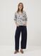 Blaue Hose aus Stretch-Baumwolle_0