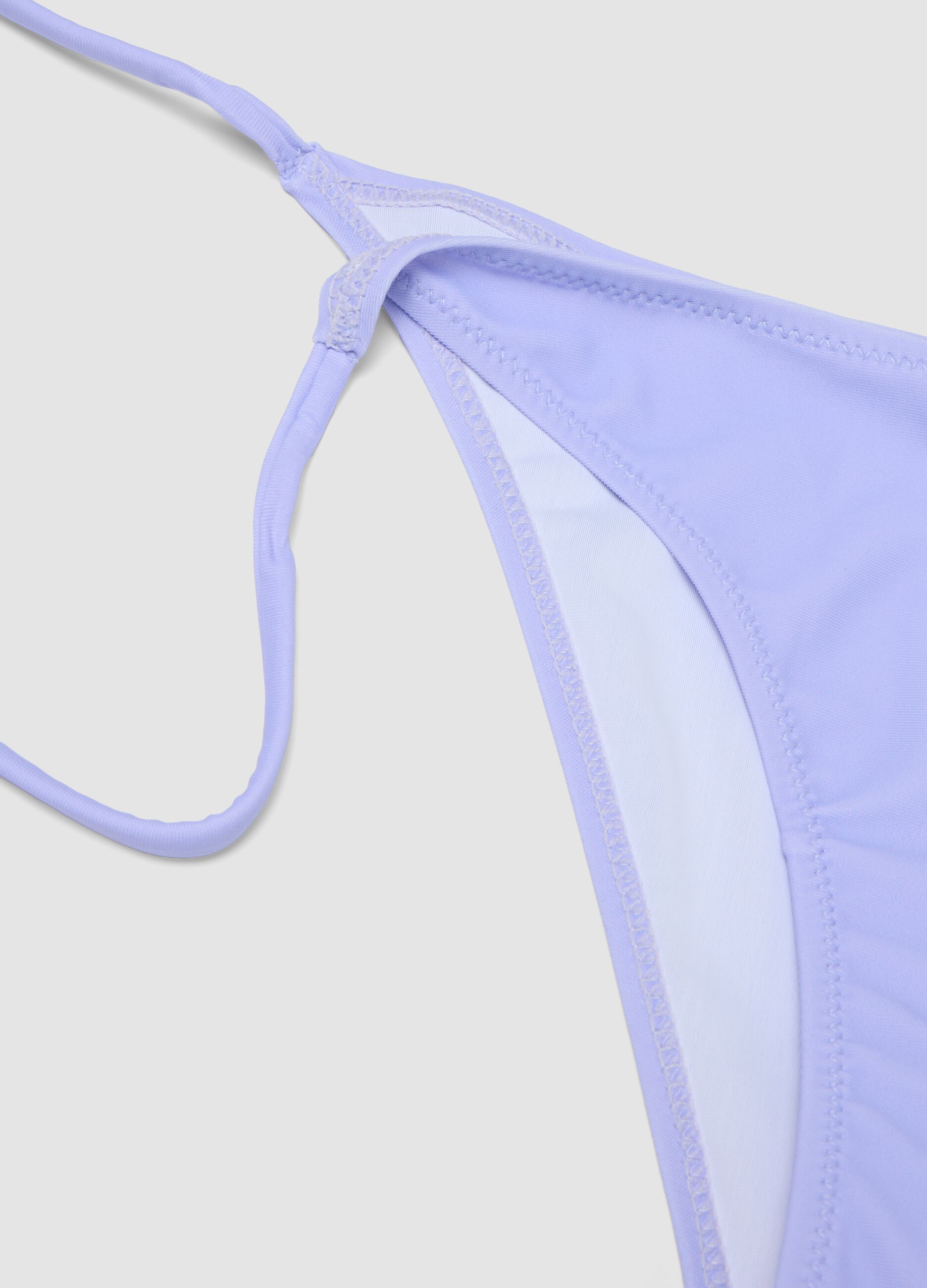 Purple stretch triangle bikini