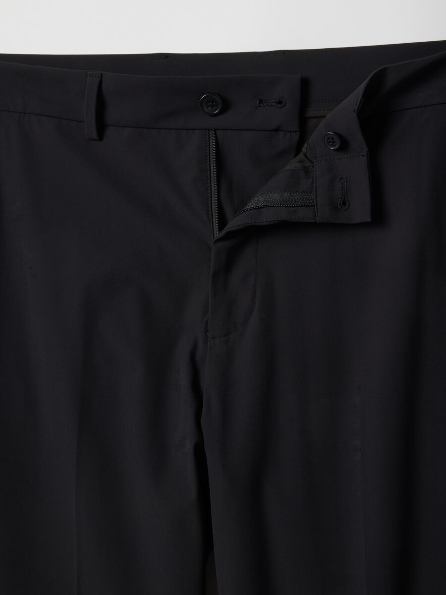 Black formal trousers regular fit_5