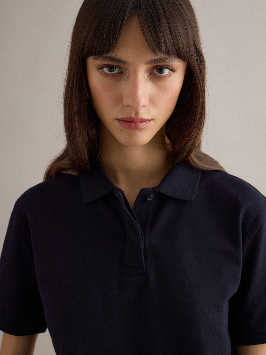 Black pure cotton polo regular fit_0