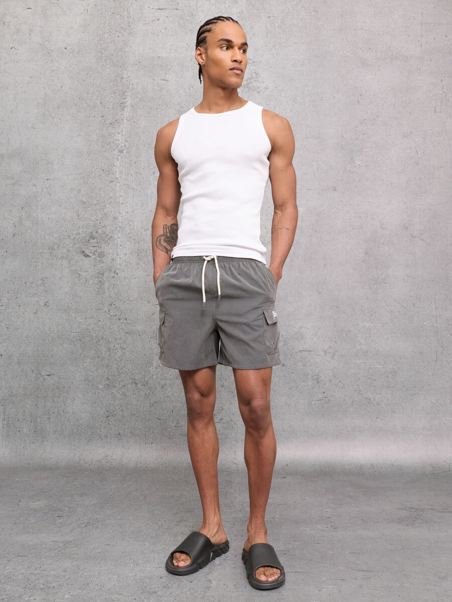 Cargo Swim Shorts Vintage Grey_3