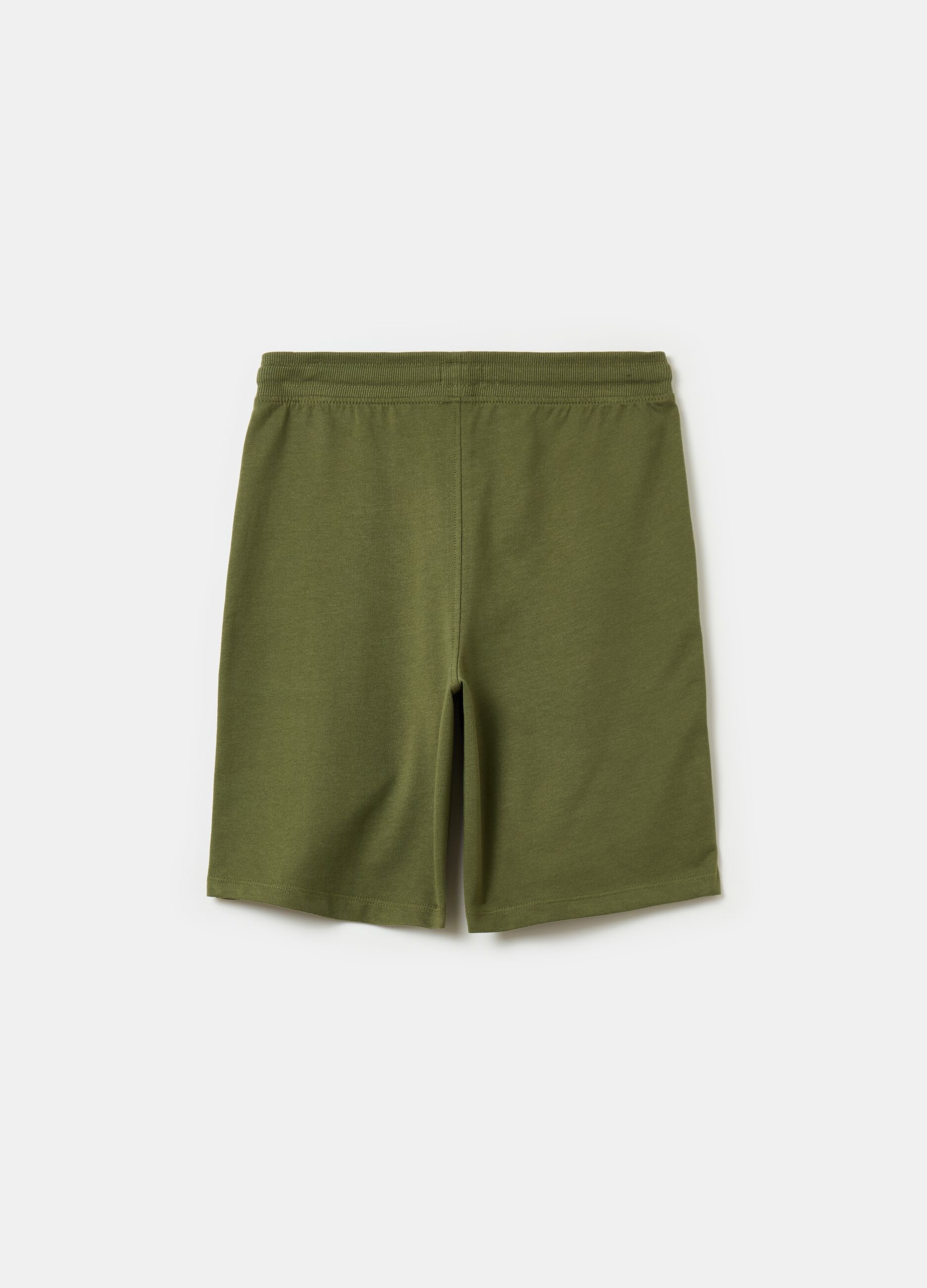 Solid colour shorts in French terry