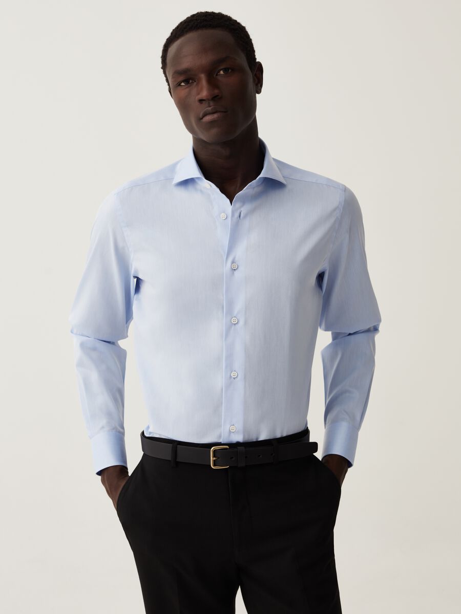 Slim-fit shirt in cotton_0