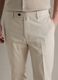 Beige stretch cotton chino trousers regular fit_3