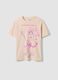 T-shirt rosa em algod&atilde;o puro com estampado frontal Sakura, corte regular_4