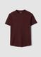 Red pure cotton regular fit T-shirt_4