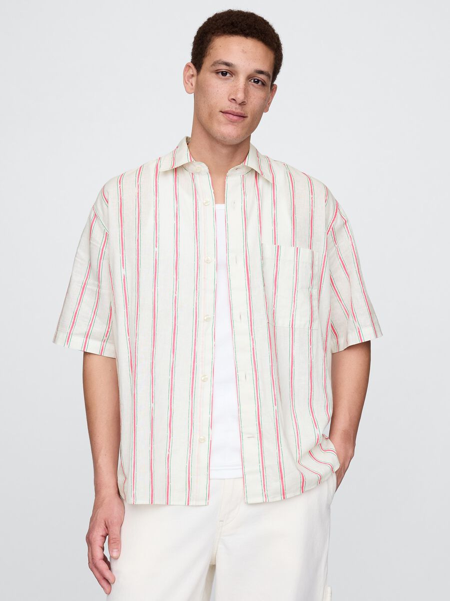 Cotton Striped Shirt_0