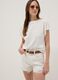 White pure cotton shorts_0