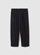 Black viscose stretch chino trousers regular fit_4