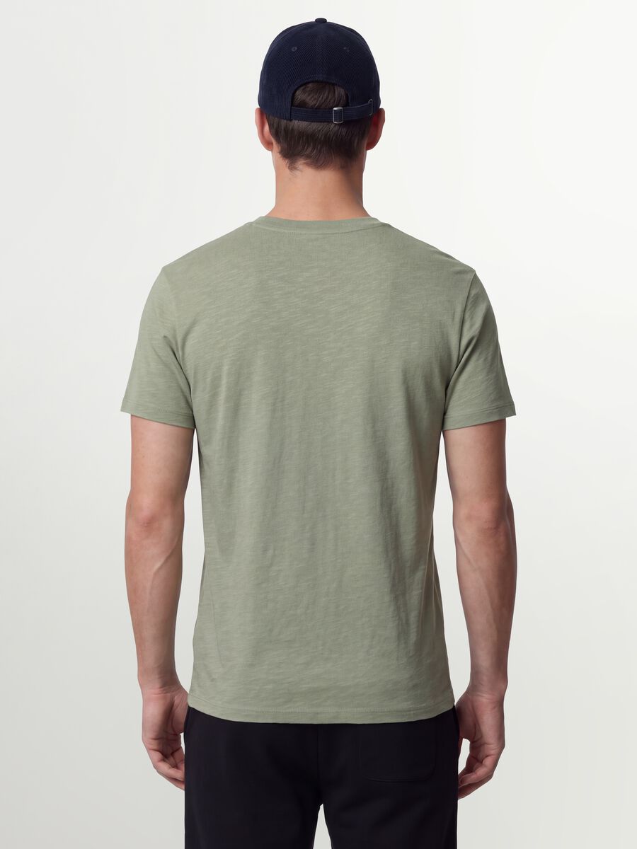 Grey regular-fit short-sleeve pure cotton T-shirt_3