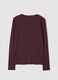 Purple pure cotton jersey crew-neck T-shirt_2