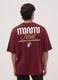 Red 100% cotton Miami Heat print T-shirt_3