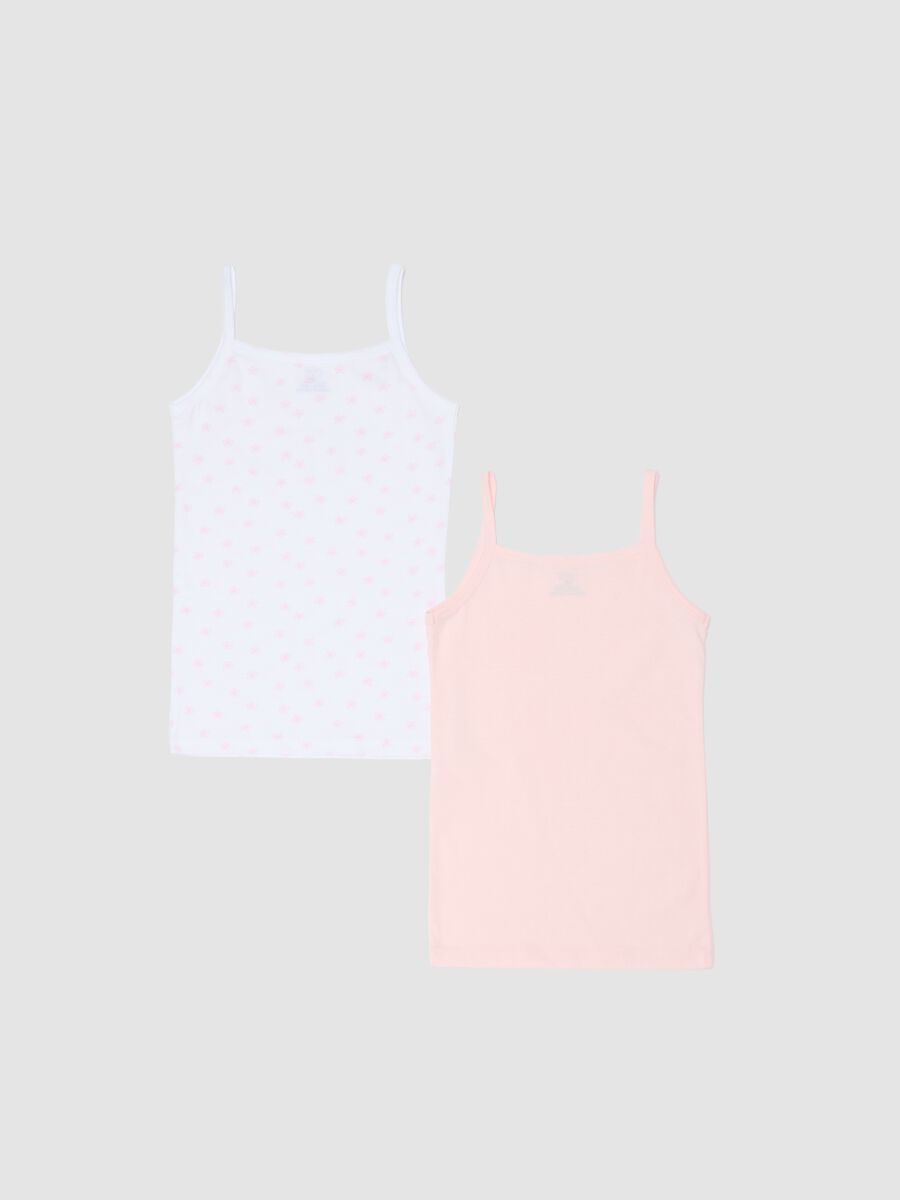 Multicolour pure cotton vest twin-pack for girls - regular fit_1