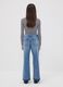 Pure cotton denim culotte jeans for girls_1