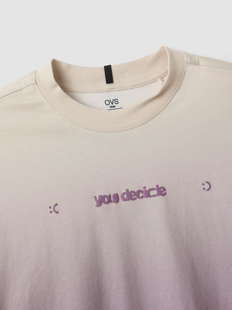 Pure cotton oversized d&eacute;grad&eacute; T-shirt for boys_2