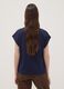 Blue pure cotton short-sleeve regular fit T-shirt_3