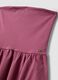 Robe longue rose en coton stretch, coupe regular, sans bretelles_5
