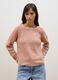Rosa Rippstrickpullover aus elastischer Wolle, Regular Fit_2