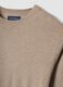 Beige crew-neck jumper in cotton and cashmere blend, regular fit_1