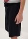 Boys&rsquo; black regular-fit shorts in 100% organic cotton_2