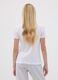 White pure organic cotton T-shirt with graphic for girls_1