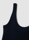 Blue fitted stretch-cotton vest top_5