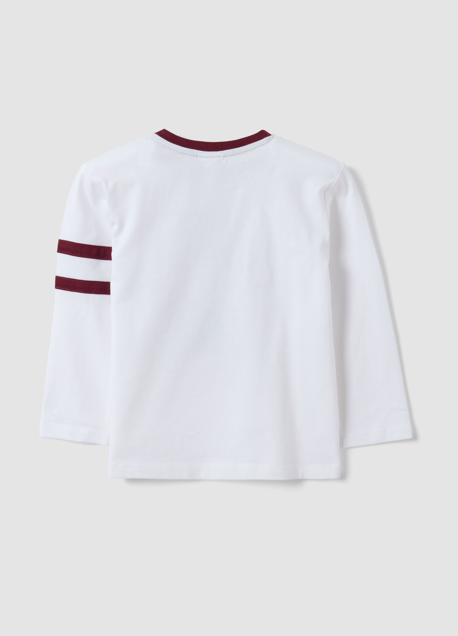 White pure cotton Harry Potter print T-shirt for boys