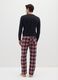 Multi-coloured check long pyjamas in pure cotton regular fit_2