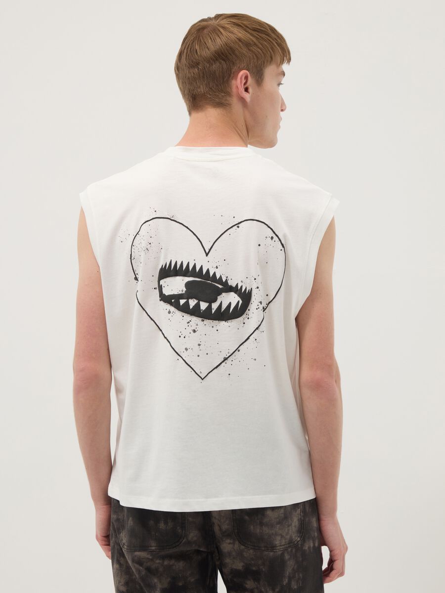 White pure cotton tank top_3