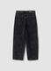 Schwarze Cargo-Jeans aus reiner Baumwolle, Skater Fit_4