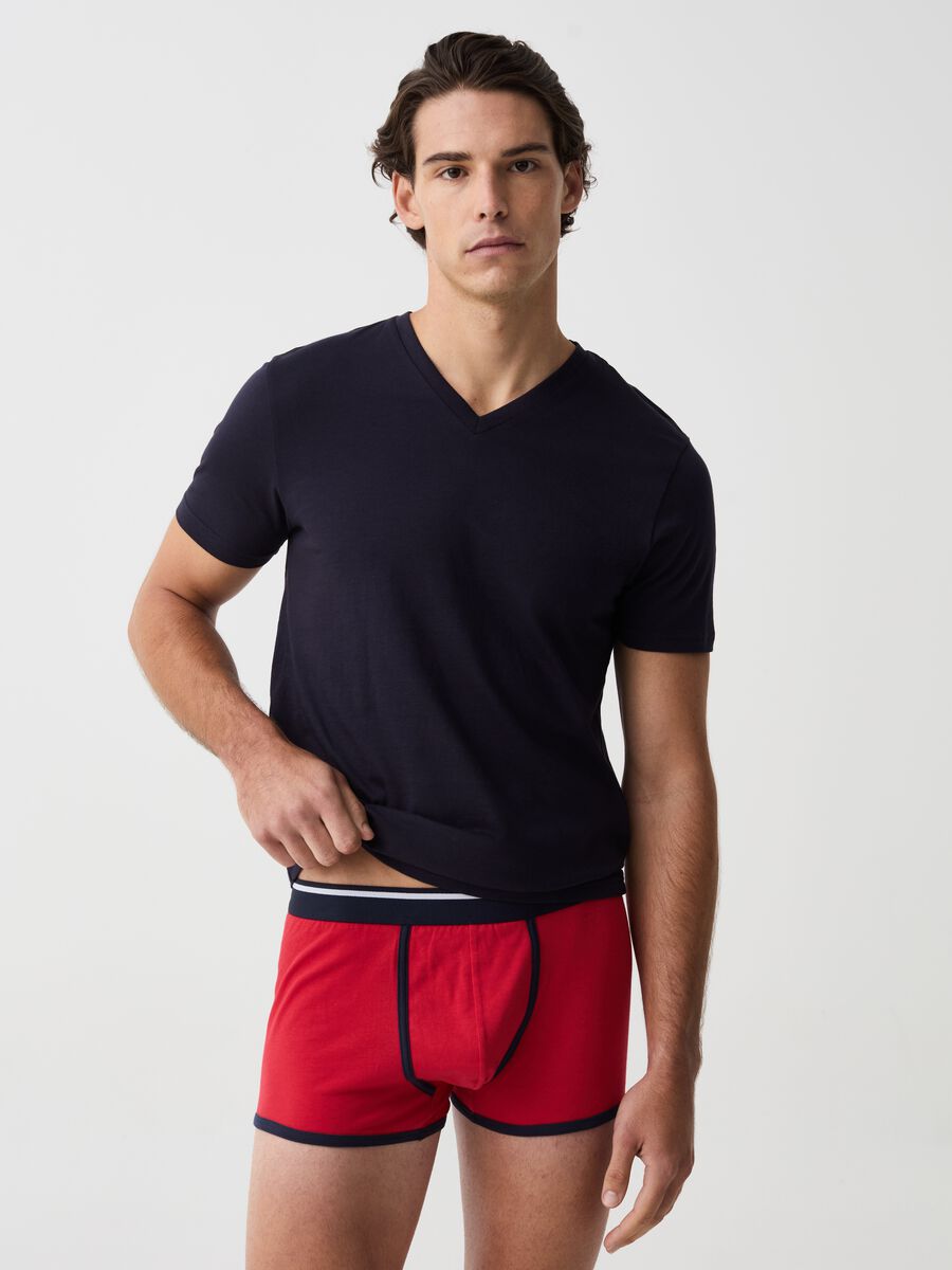 Three-pack boxer shorts with contrasting piping_0