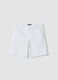 Boys&rsquo; white stretch-cotton chino shorts, regular fit_0