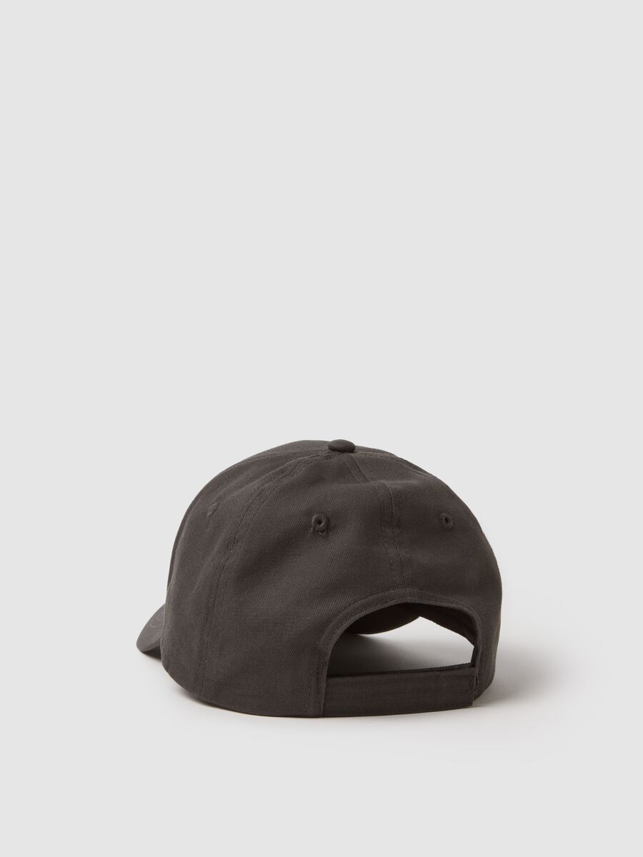 Schwarze Baseballm&uuml;tze aus reiner Baumwolle mit regul&auml;rer Passform_1