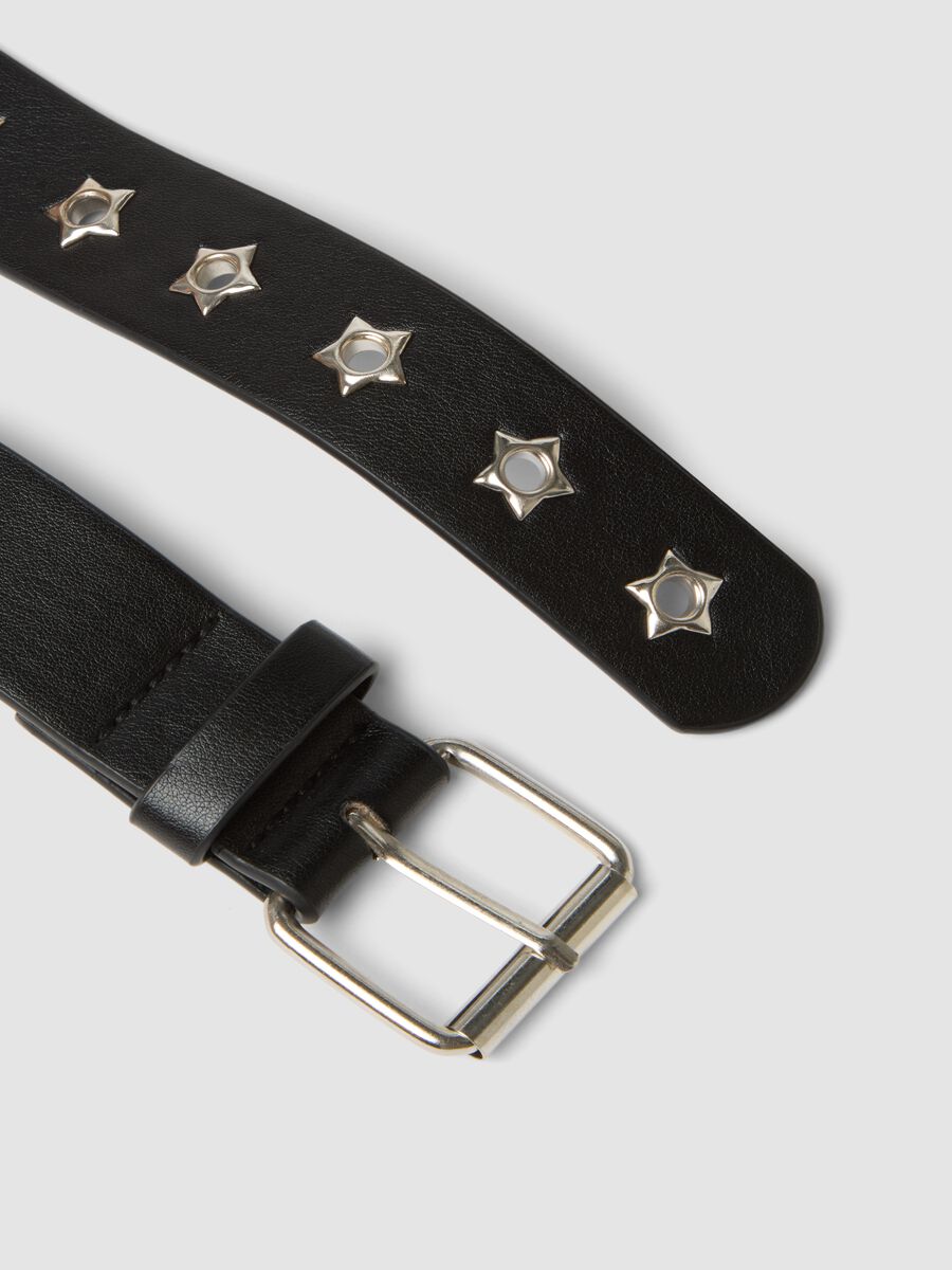 Black belt with star studs_1