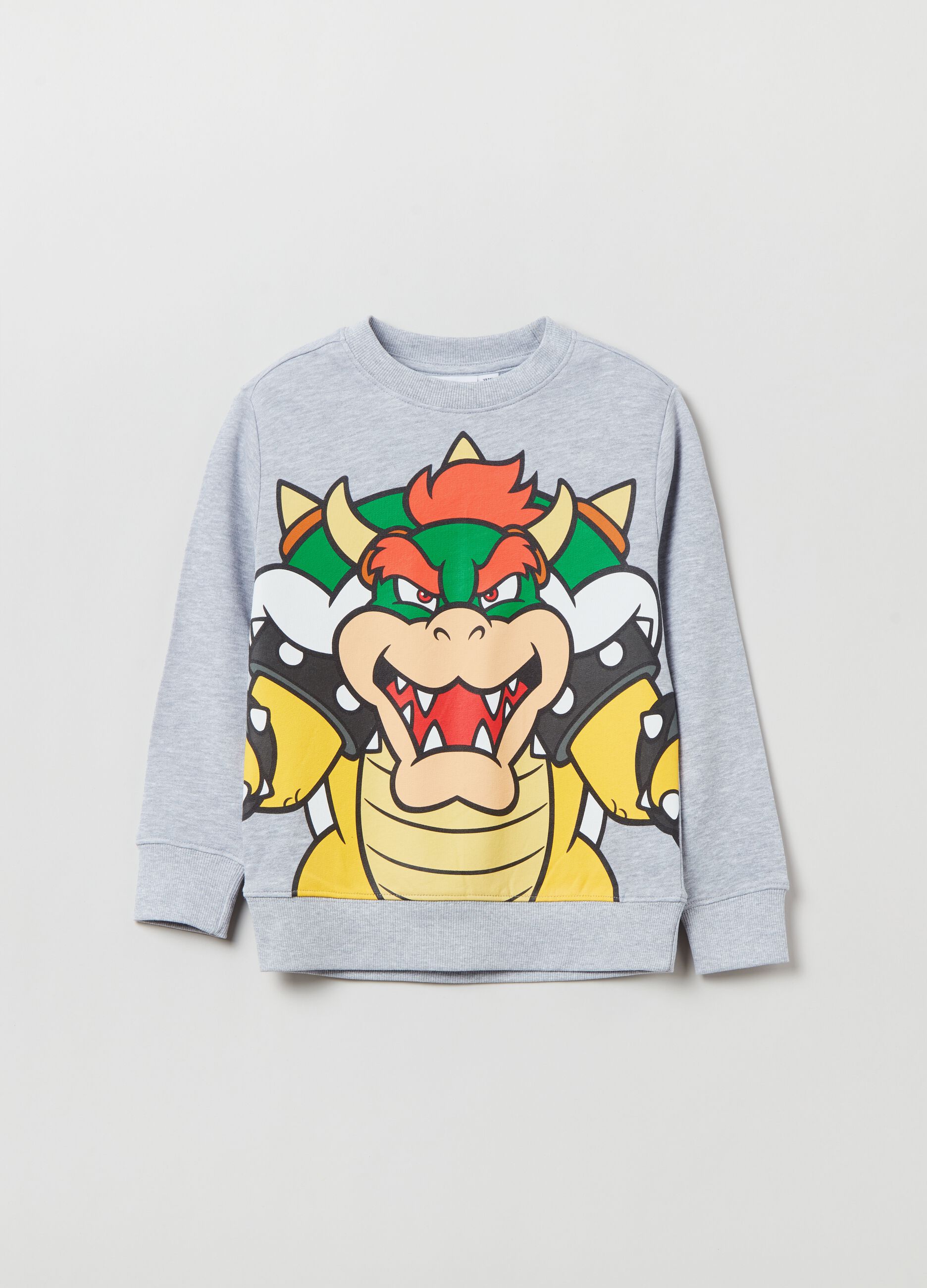 Sweatshirt with round neck and Super Mario™ Bowser print_0