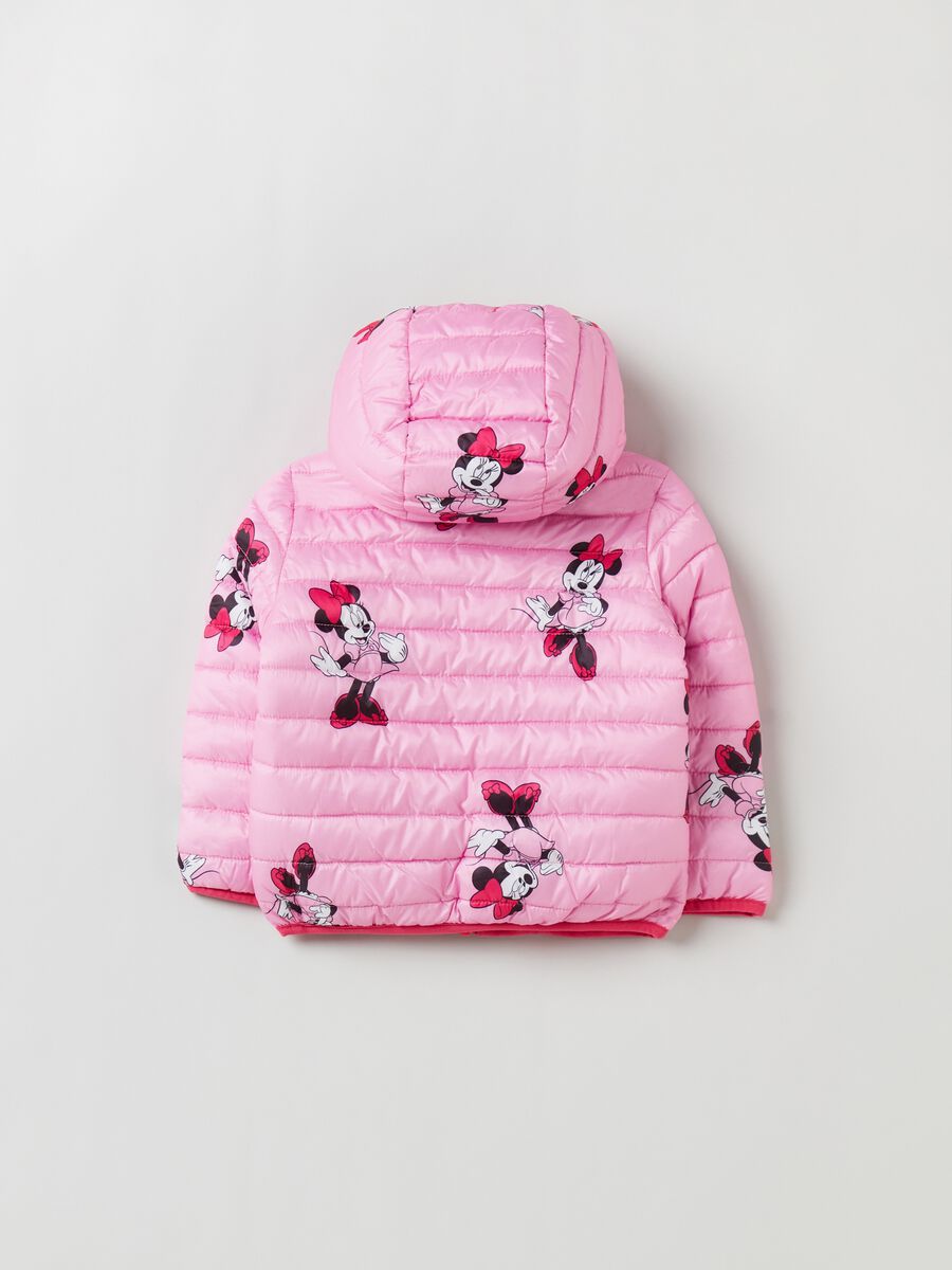 Double-sided down jacket with Minnie print_1