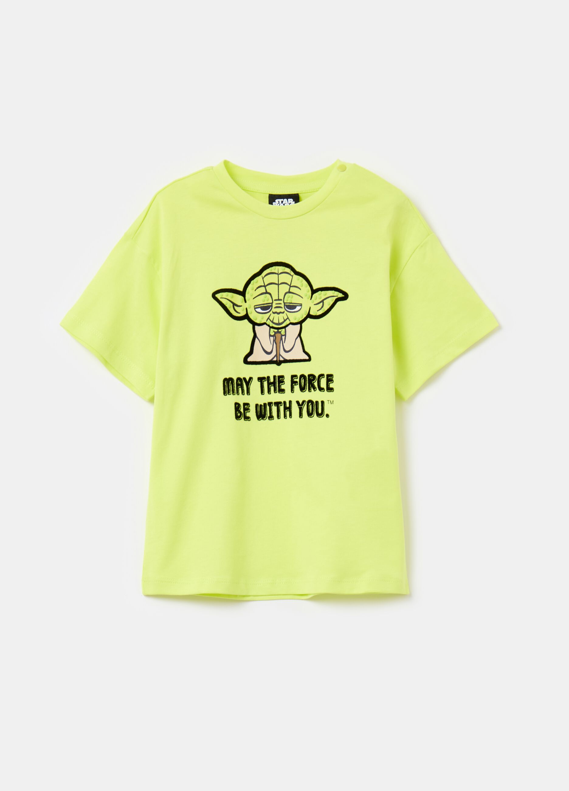 Camiseta de algodón con estampado Yoda