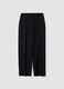Pantaloni neri in viscosa elasticizzata over fit_0