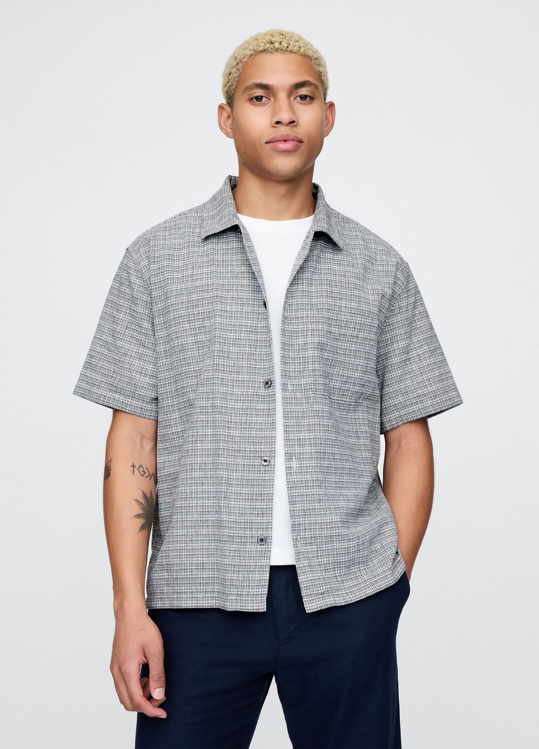 Gap Short Sleeve Checked Shirt