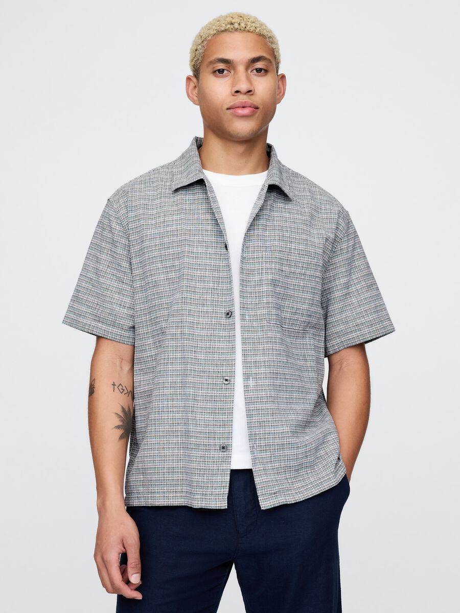 Gap Kurzarm-Karierte Hemd_0