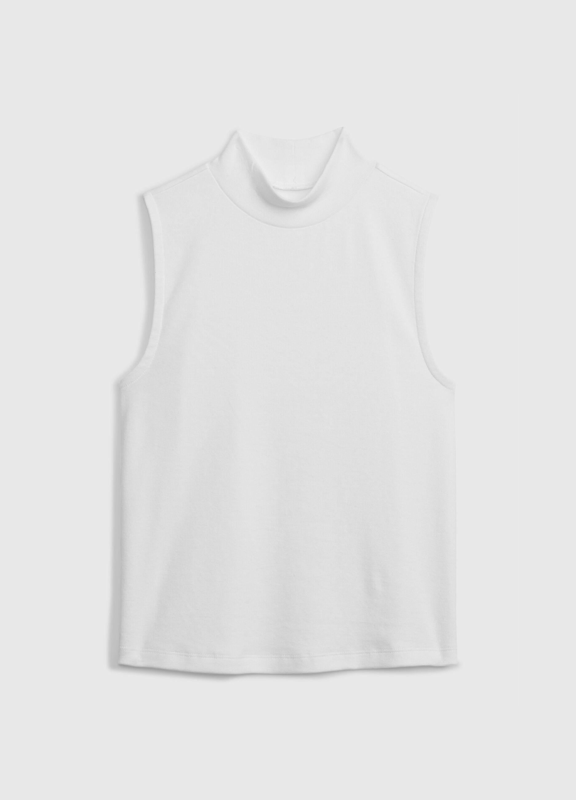 Tank top with mock neck