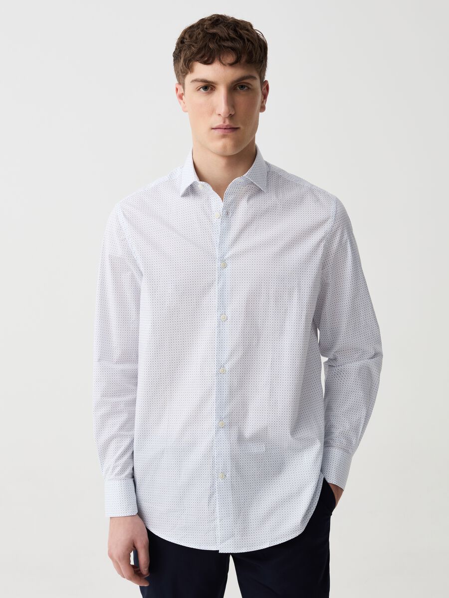 Regular-fit shirt with micro pattern_1