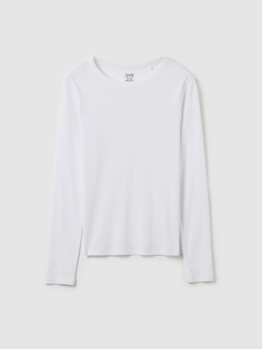 Ribbed T-shirt with long sleeves_4