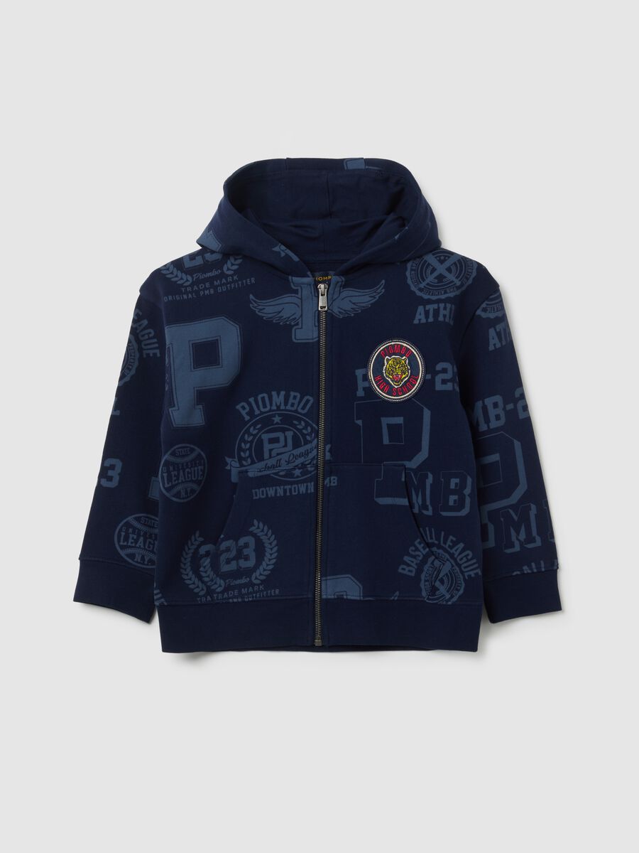 Child's blue pure cotton sweatshirt regular fit_3