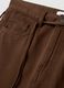 Brown Pure Cotton Wide Leg Trousers_5