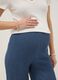 Pantaloni premaman blu in viscosa elasticizzata relaxed fit_3