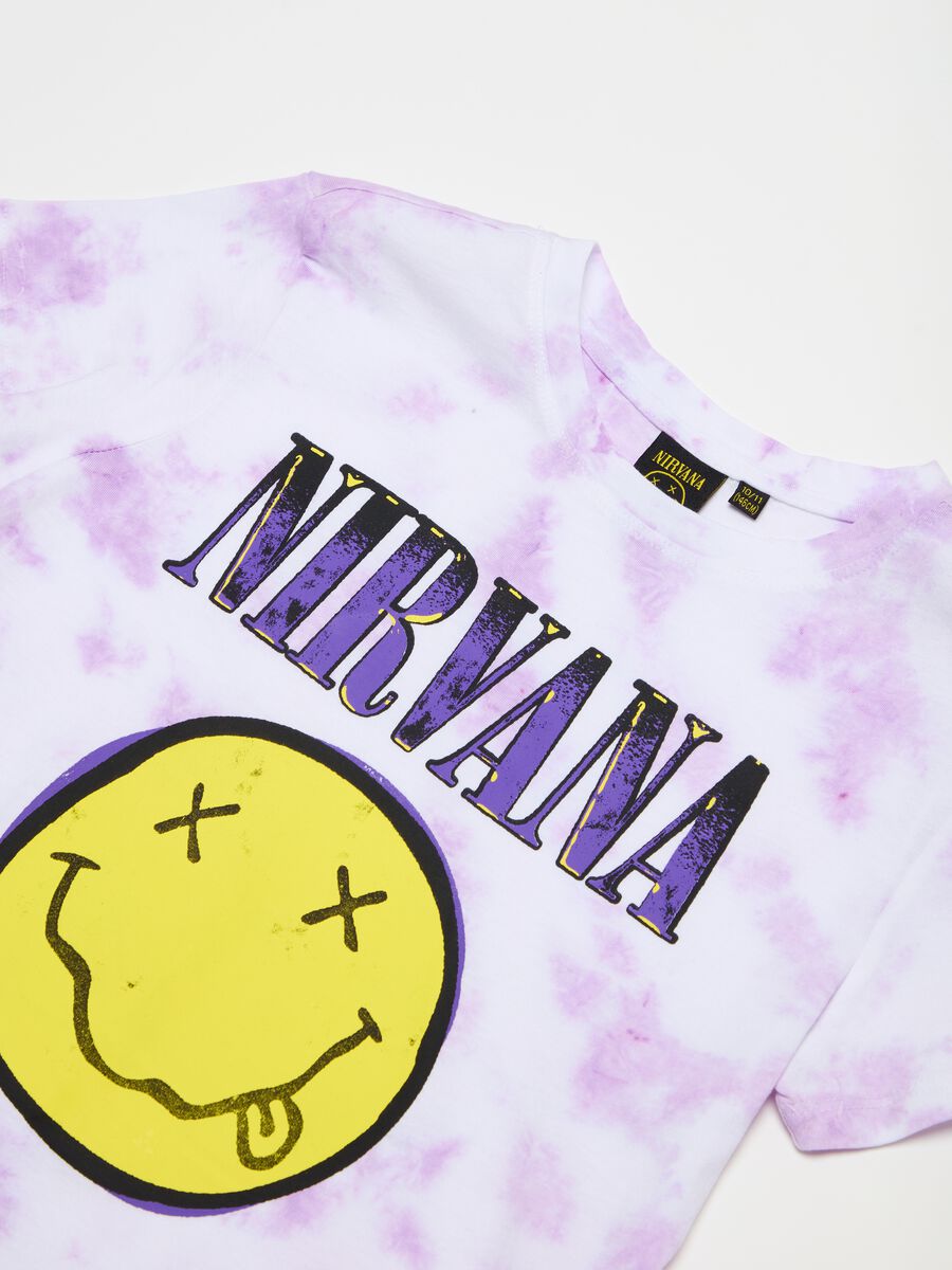 T-shirt Tie Dye con stampa Nirvana_2