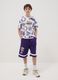 Oversized multicoloured pure cotton set for boys - Lakers_0